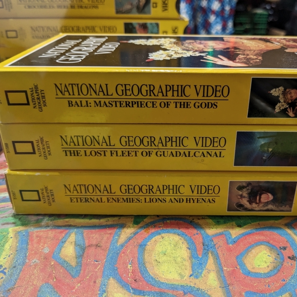 Vintage National Geographic Videos VHS Tapes | LOT of 3 | 1991-92-93